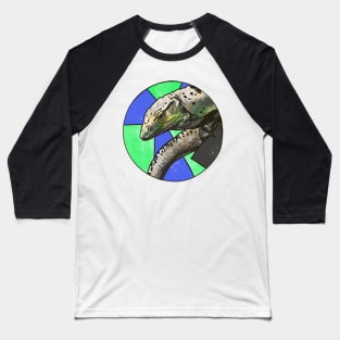 Monitor Lizard- Circle edit Baseball T-Shirt